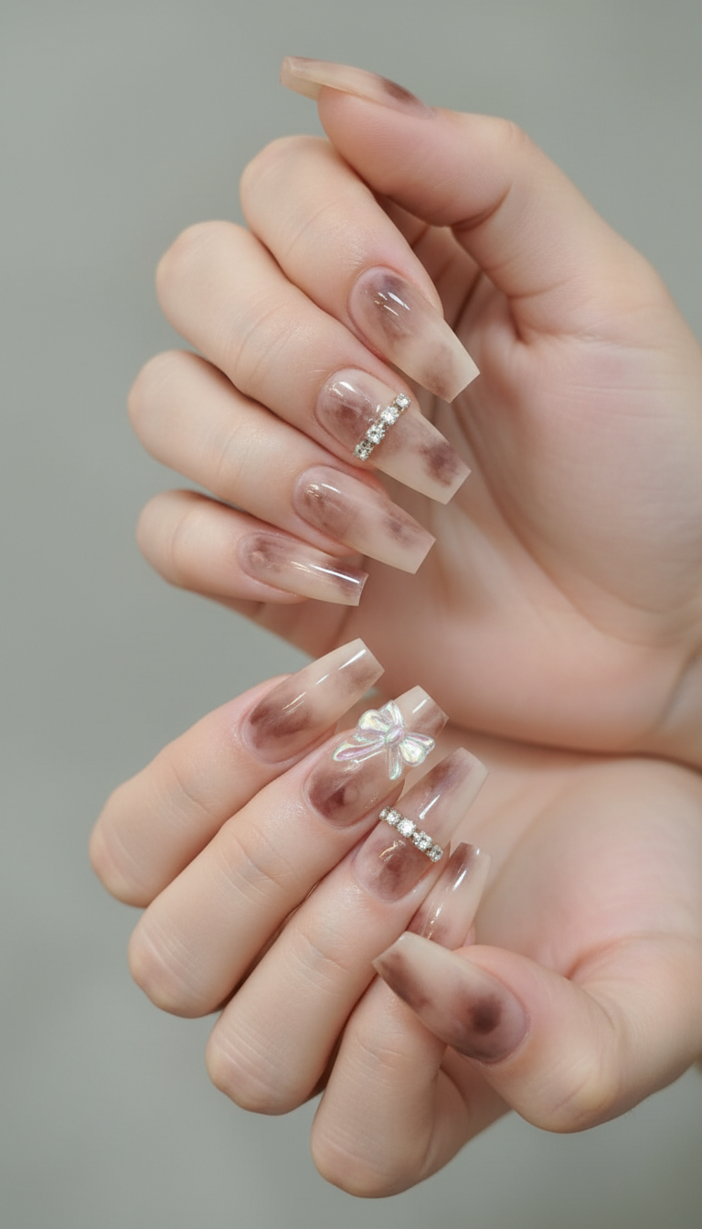 Long Coffin Press-On Nails