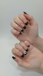 Shadow Heart Nails