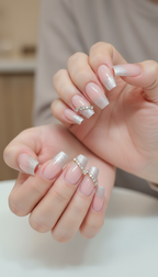 Crystal Drip Nails