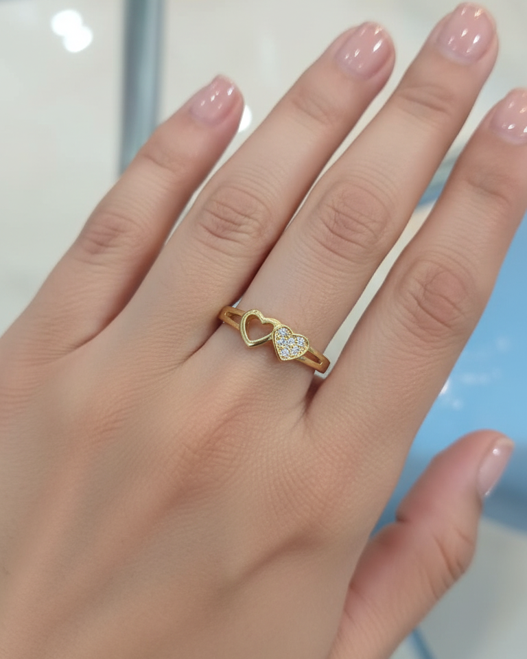 Double Heart Ring