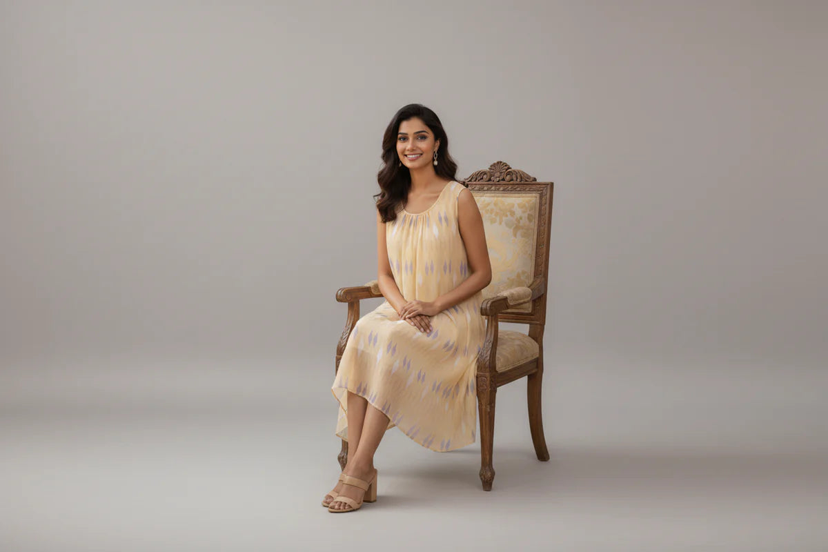 Sunny Meadow Dress(Light Yellow)