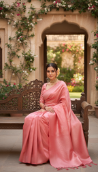 Pink Silk Saree