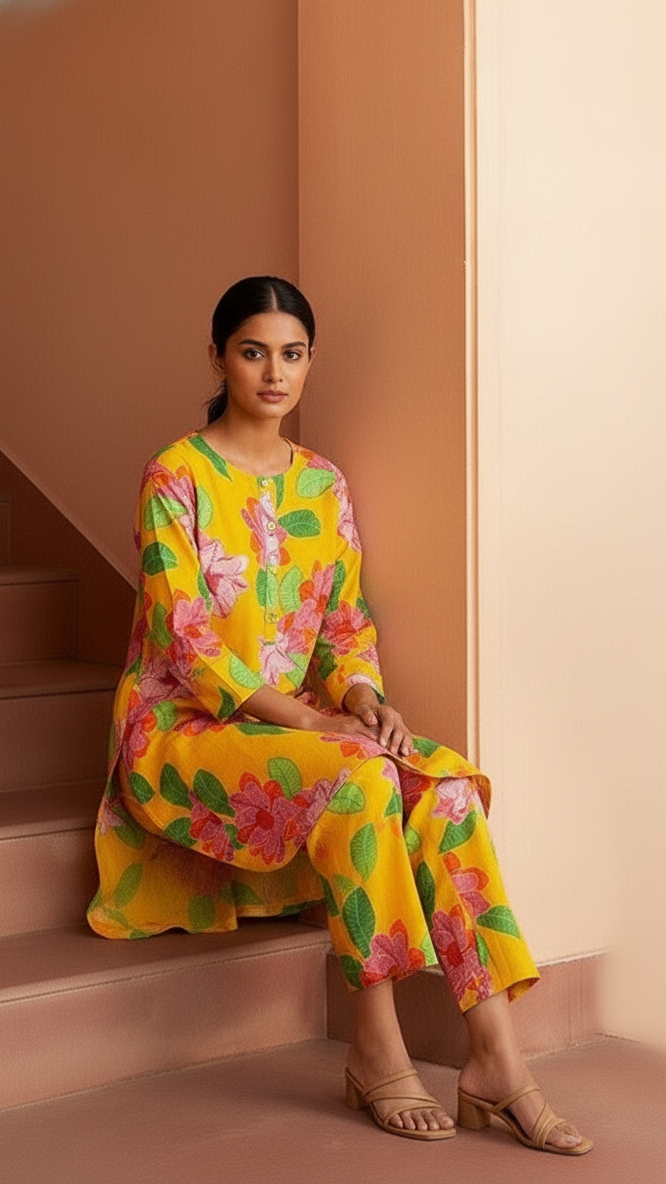 Yellow Style Co-Ord Set