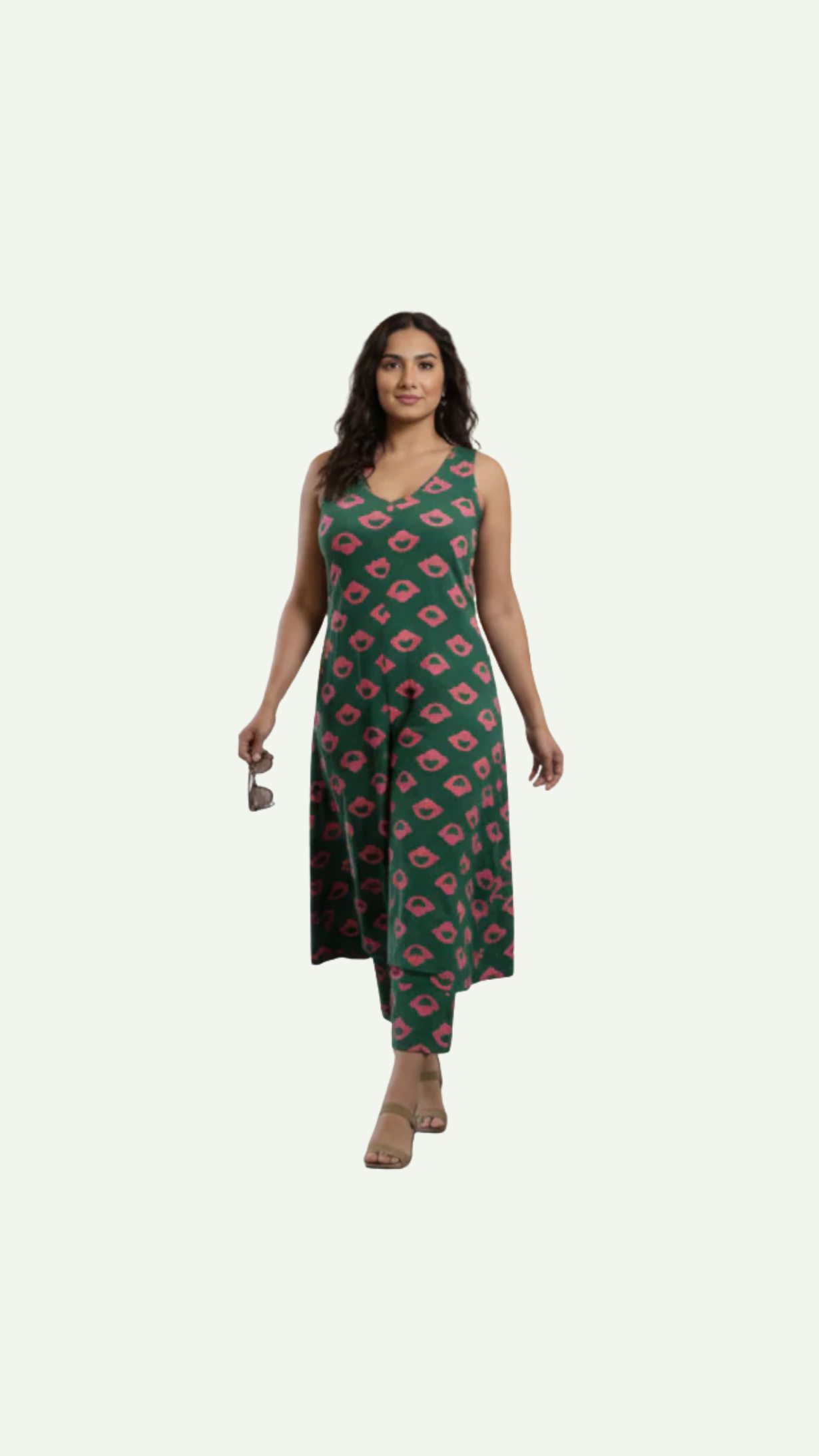 Pink Geometric Print Co-Ords