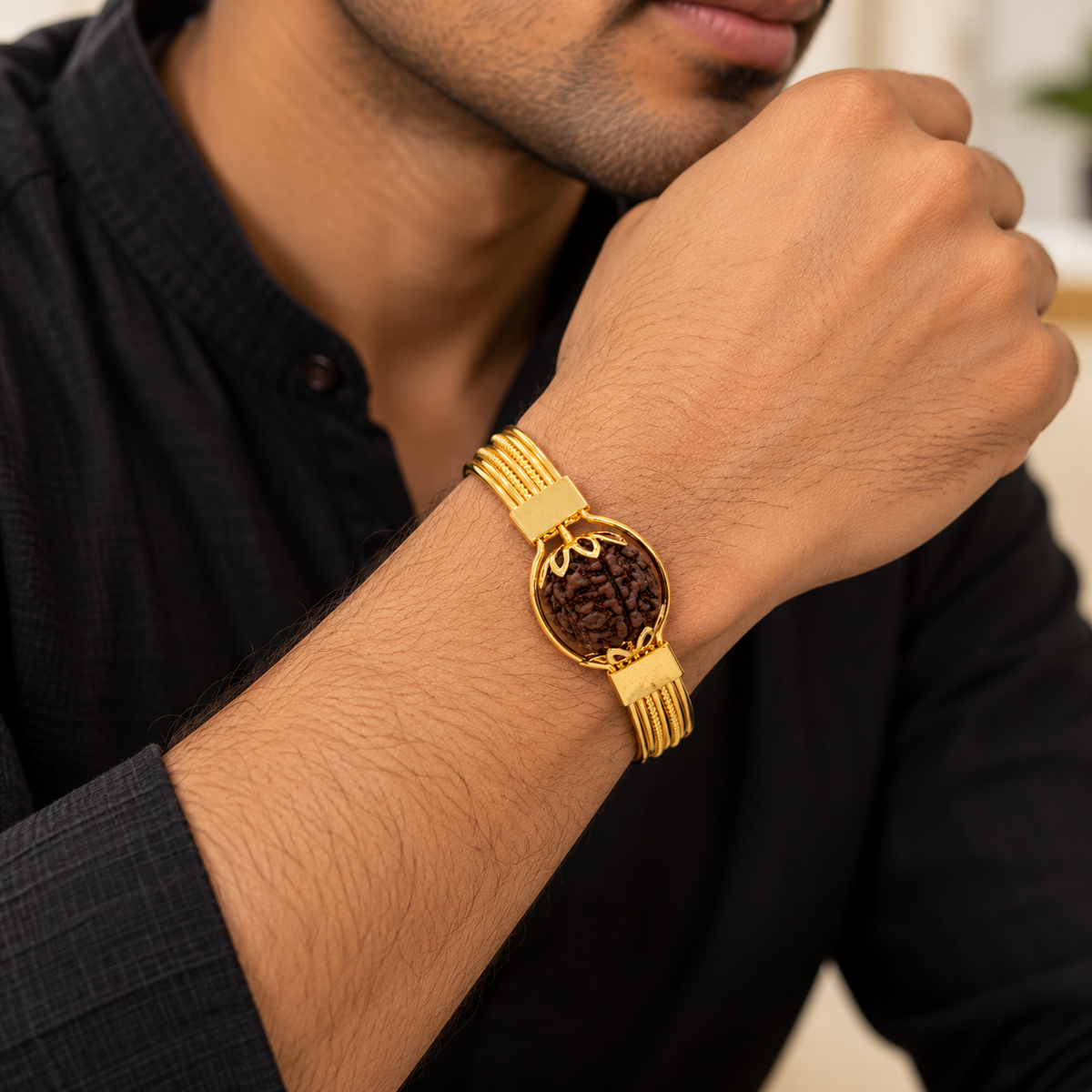 Rudraksha Kada Bracelet