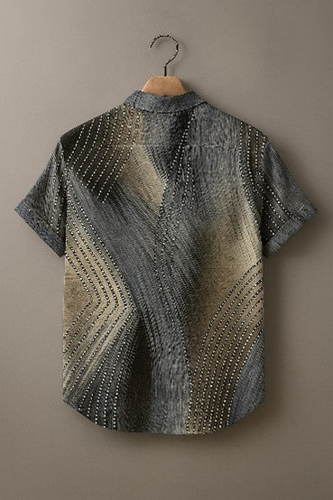 Geometric Short-Sleeve Shirt