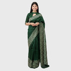 Emerald Green  Silk Saree