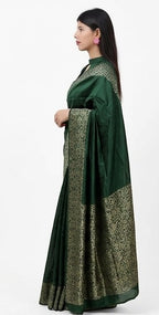 Emerald Green  Silk Saree