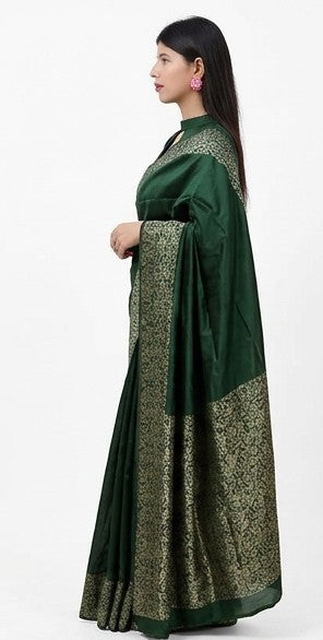Emerald Green  Silk Saree
