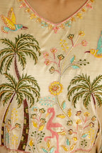 Tropical Ivory Kurti Set