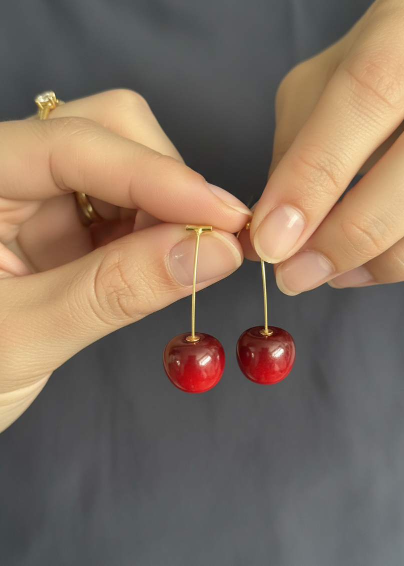 Cherry Hanging Earrings