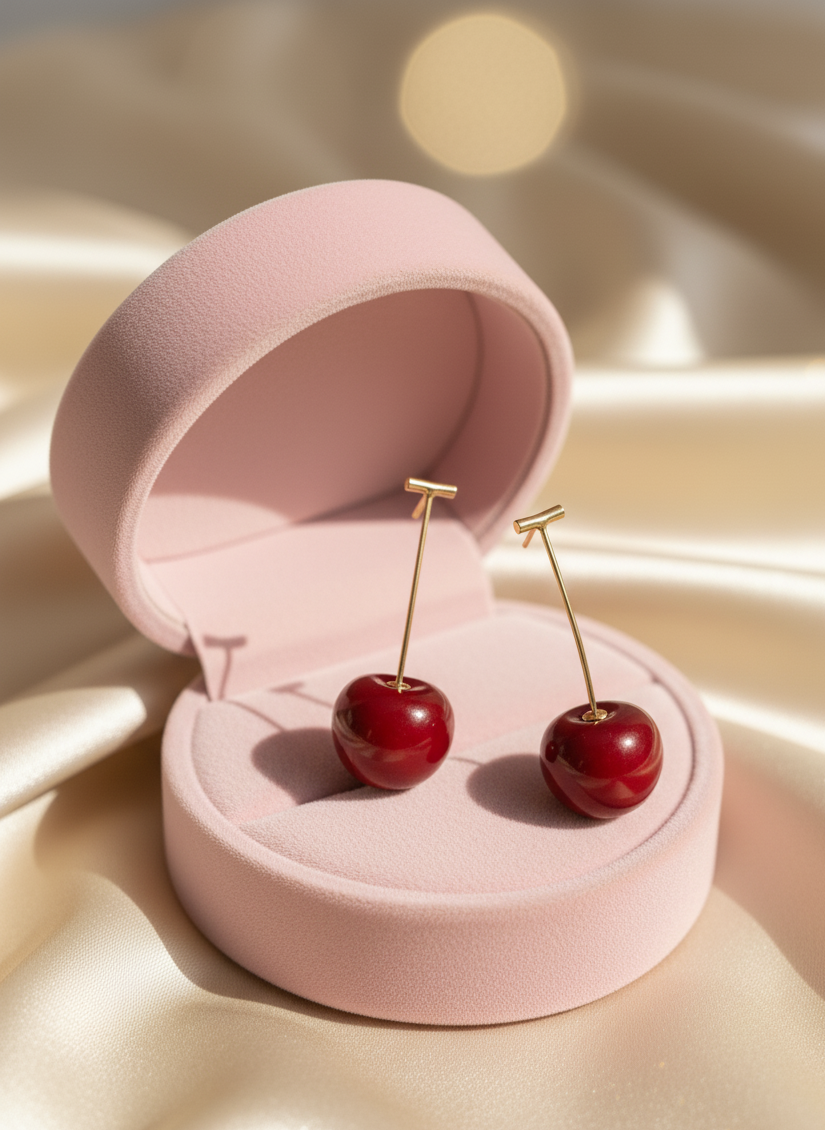 Cherry Hanging Earrings