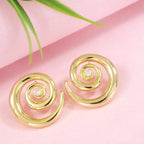 Swirl Gold Earrings