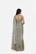 Sage Green Embellished Saree