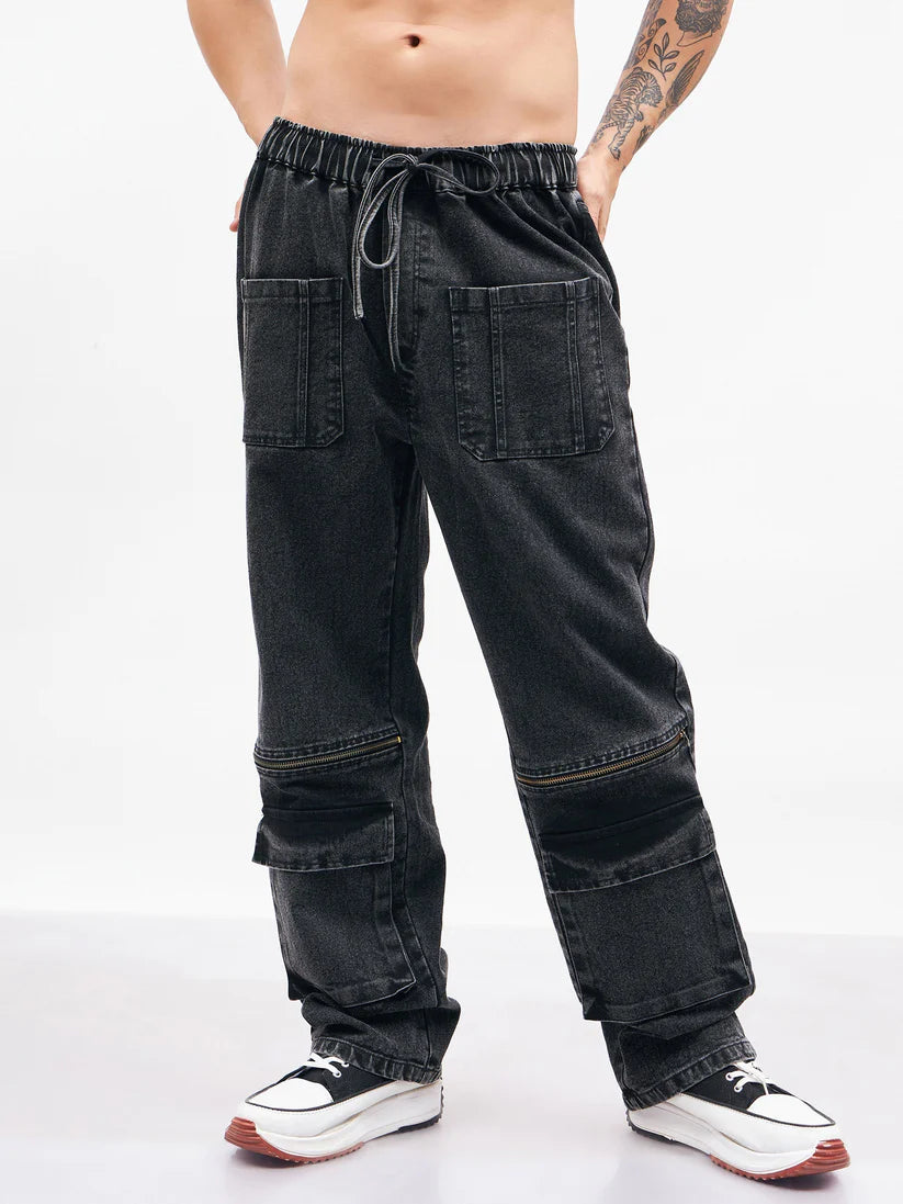 Black Baggy Fit Jeans