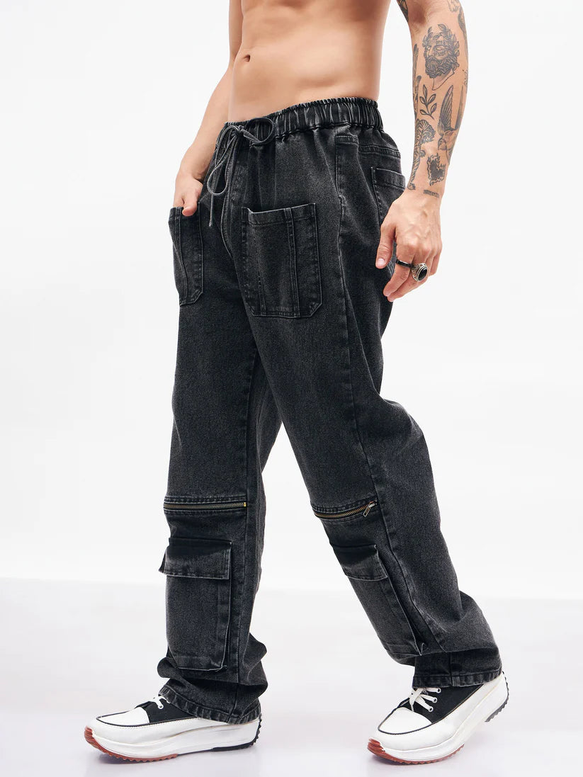 Black Baggy Fit Jeans