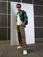 Khaki Baggy Cargo Jeans