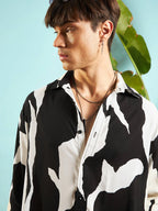 Abstract Print Fit Shirt