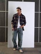 Men Check Pocket Shacket