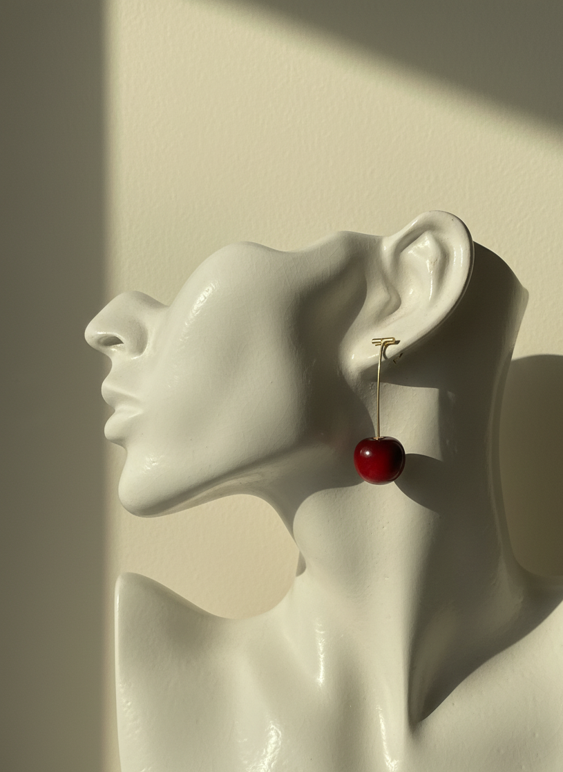 Cherry Hanging Earrings