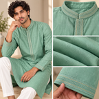 Premium Mint Green Men's Kurta
