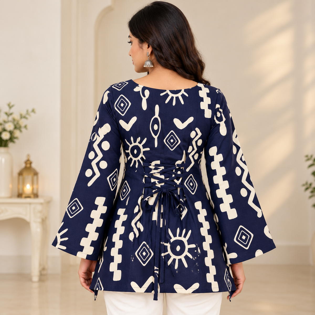 Short Top with Bell Sleeves