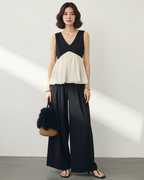 Chici Black Peplum Co-ord Set