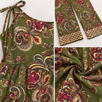 Kids Olive Green Printed Co-ord Set