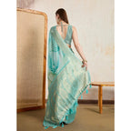 Teal Viscose Saree