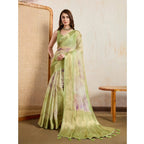 Mint Meadow Printed Viscose Saree