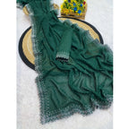 Green Georgette Stone Work Saree