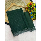 Green Georgette Stone Work Saree