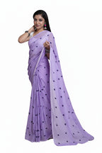 Lavender Linen Grace Saree