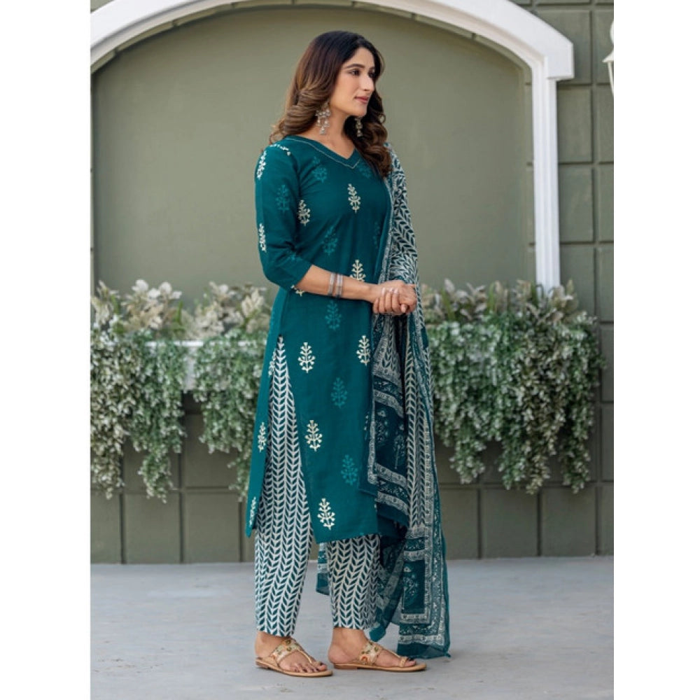 Block Print Kurta Set