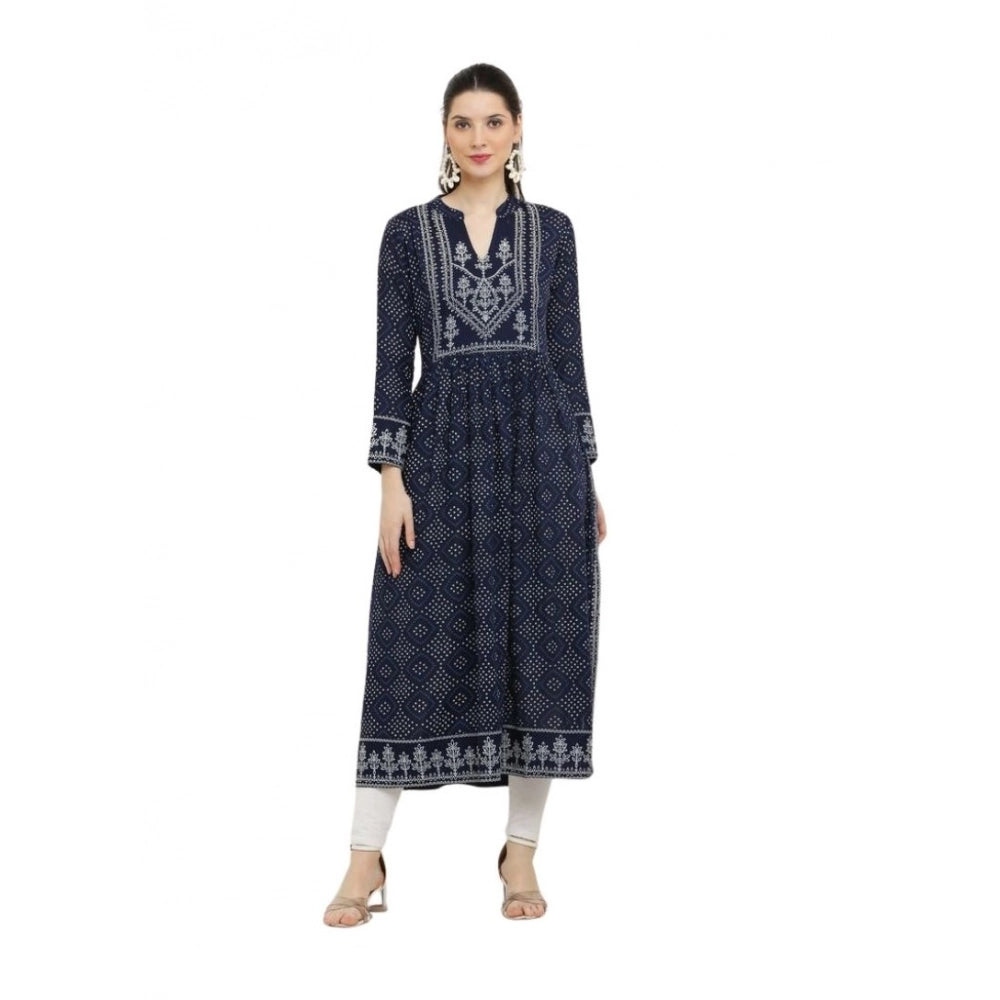 Blue Bandhani Print Kurta