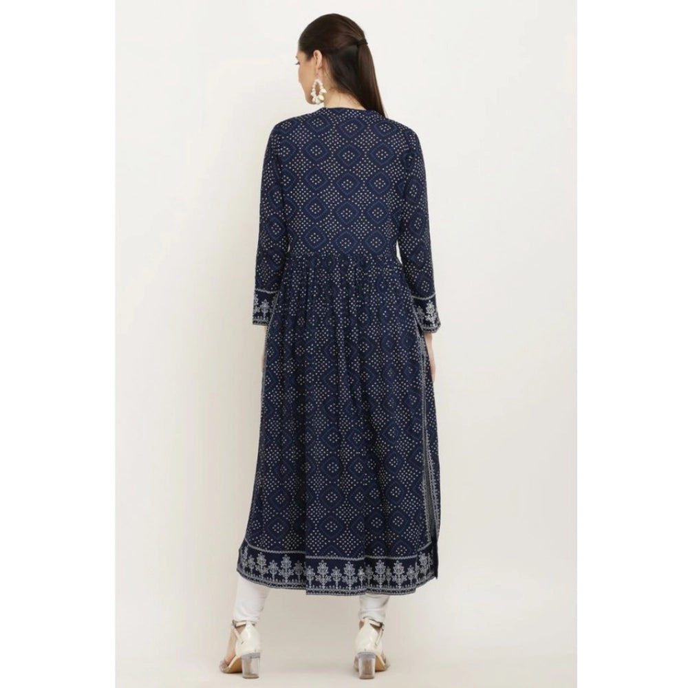 Blue Bandhani Print Kurta
