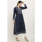 Blue Bandhani Print Kurta