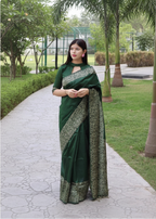 Soft Lichi Silk Printed Saree
