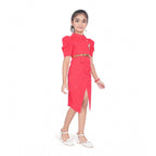 High-Collar Statement Frock