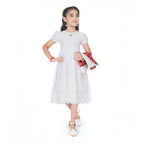 White Schiffli dress