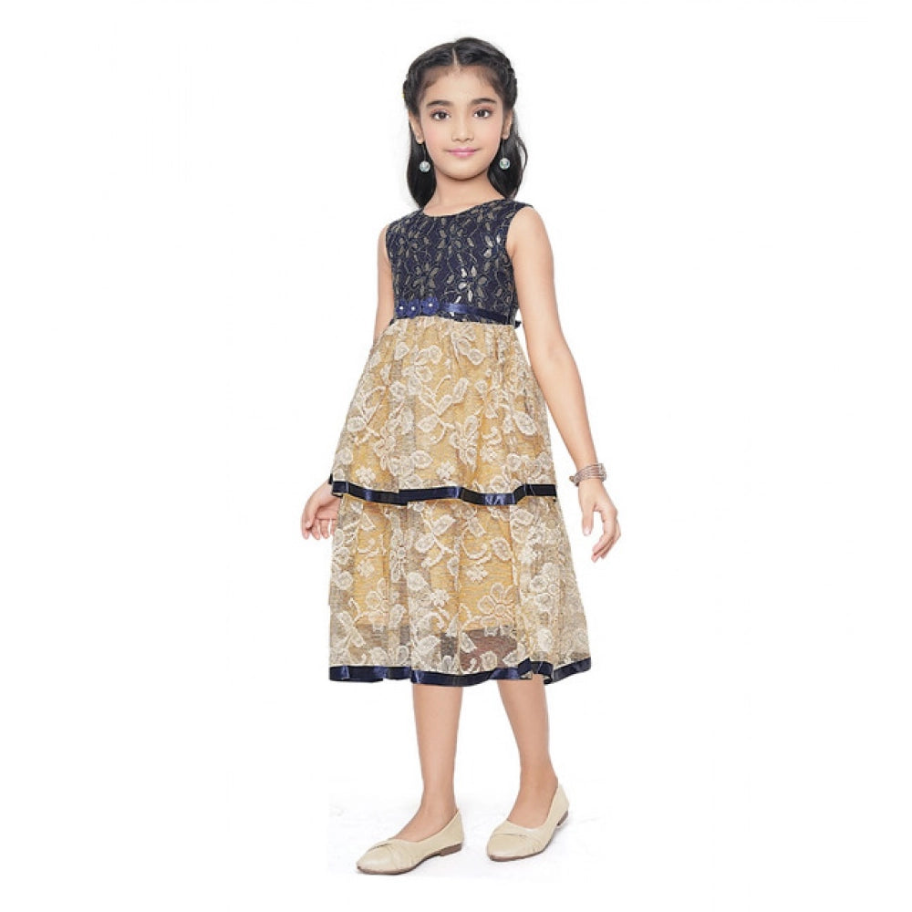 Festive Wear Lace Tiered Frock