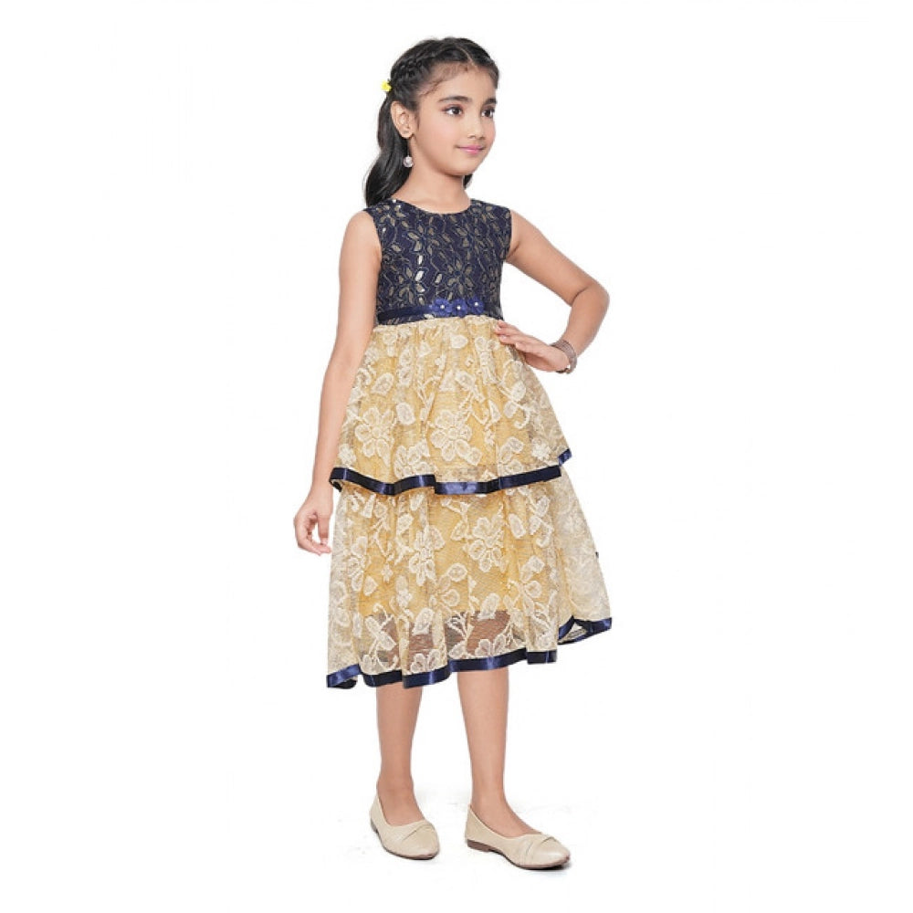 Festive Wear Lace Tiered Frock