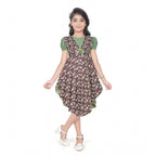 Floral Handkerchief Hem Dress