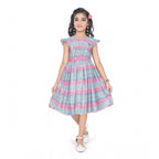Modern Geometric Flutter Frock