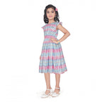 Modern Geometric Flutter Frock