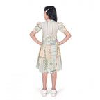 Pastel puff sleeve dress for girls