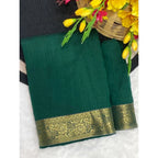 Zari Border Green Silk Saree