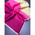 Ombre Linen Printed Saree