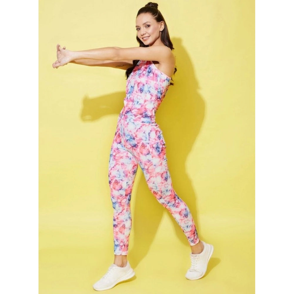 Multicolor Printed Active Wear Set