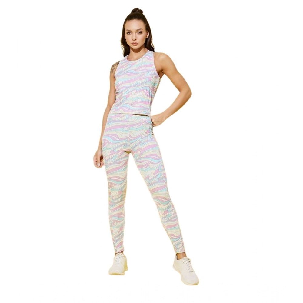 Women Active Wear Set (Multicolor)